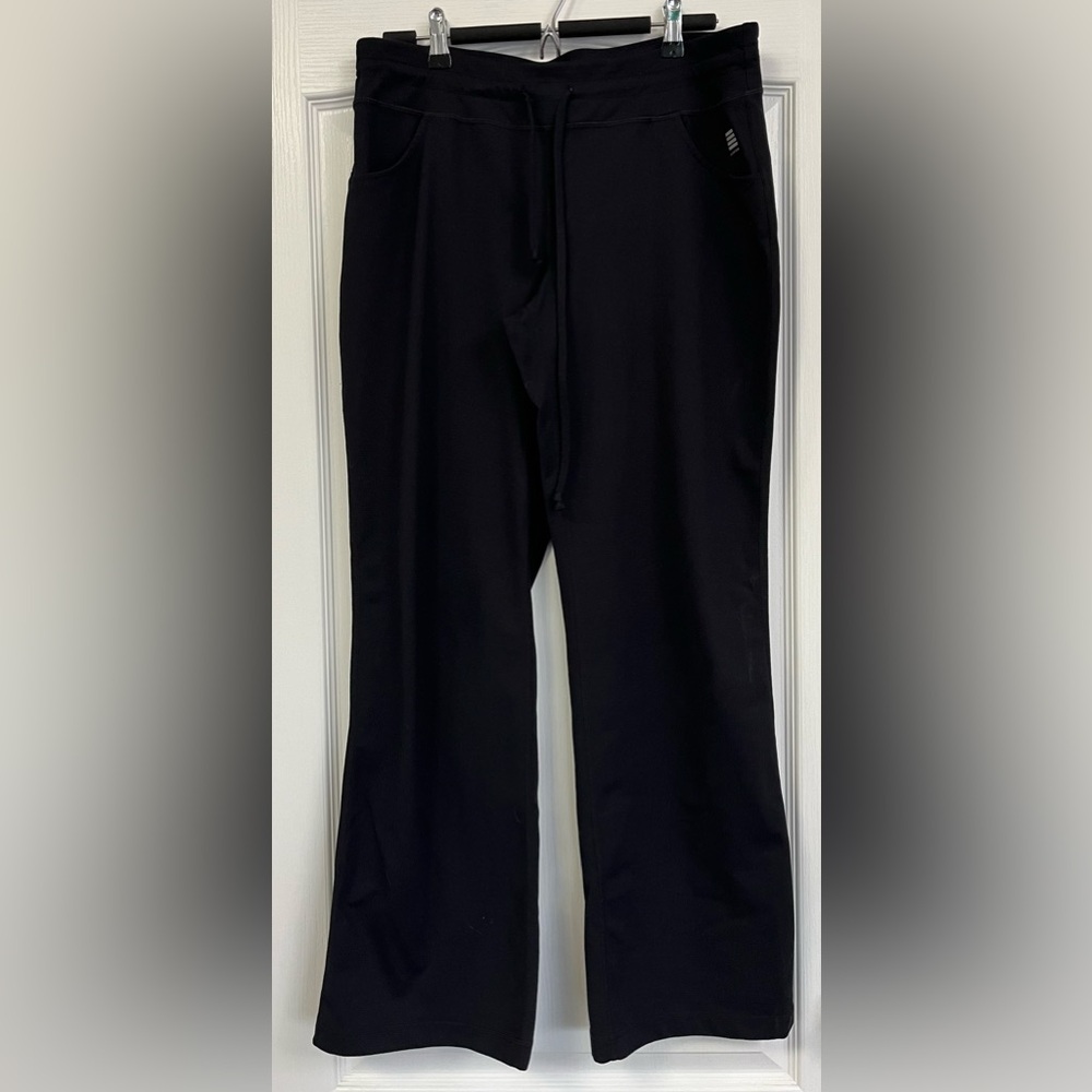 Lands' End Black Straight Leg Yoga Style Sweatpants Comfortable Joggers Size S
